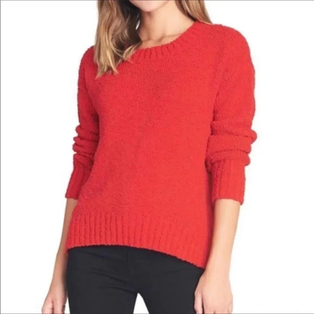 Sanctuary Popcorn CrewNeck Sweater Chenille Top L